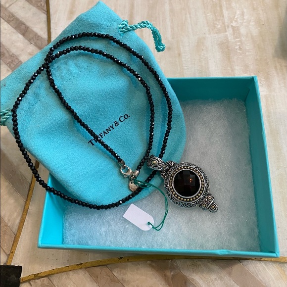 Ziegfeld Black Spinel 20” Necklace - Picture 5 of 13